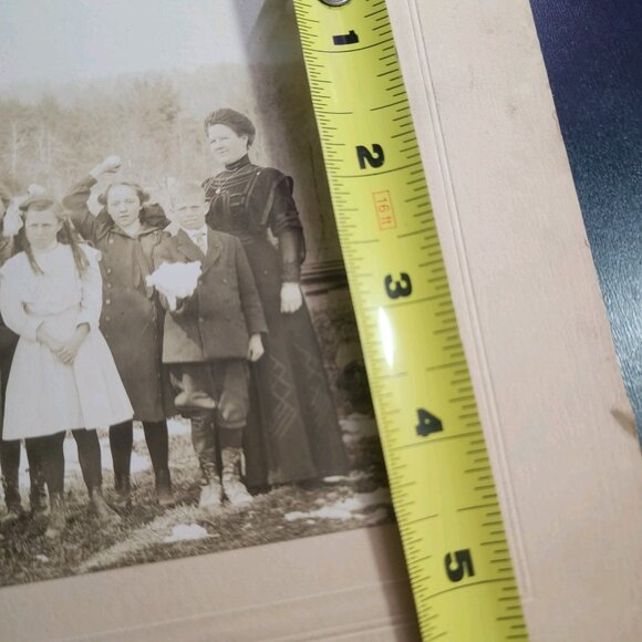 Vintage Black White Photo - Antique Group Portrait Poultney Vt Rood Photography - Picture 12 of 15